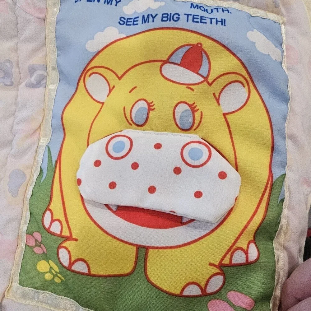 Vintage‎ 80 90s Baby Activity Play Mat Tummy Time Interactive Animals Sensory